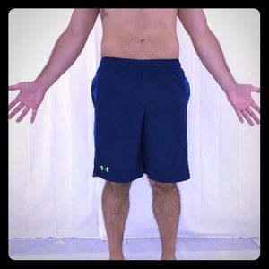 UNDER ARMOR COTTON SHORTS - BLUE/GREEN🔵🟢